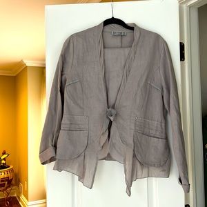 DECA MADE IN FRANCE LINEN PANT/JACKET SET